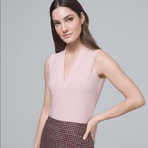 🌸NWT WHBM PINK SHELL BLOUSE XS